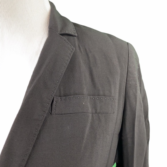 J. Crew Black Virgin Wool Single Button Career Blazer - Picture 3 of 16